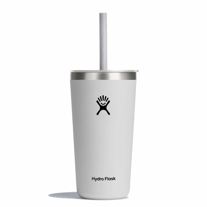 20 oz All Around™ Tumbler with Straw Lid - White R4